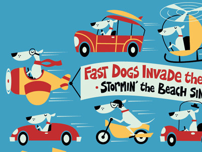 Fast Jack Shirt dave design fast greyhounds illustration jack perillo retro shirt vector
