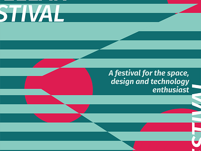 Festival Poster mock up design illustration logo