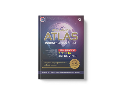 Book Cover Atlas Indonesia dan Dunia - Front atlas book book cover cover design