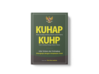 Book Cover KUHAP KUHP book book cover cover design law typography