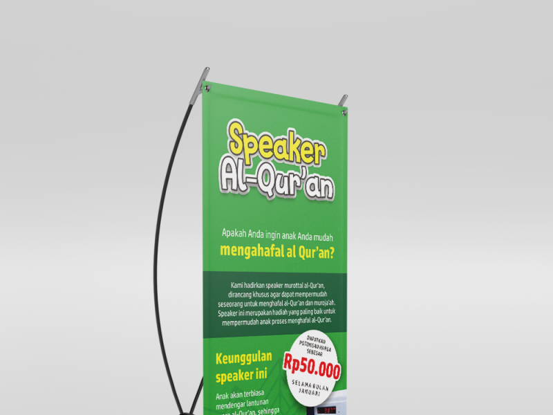 Standing Banner Speaker Alquran by Muhammad Nichal Zaki on Dribbble