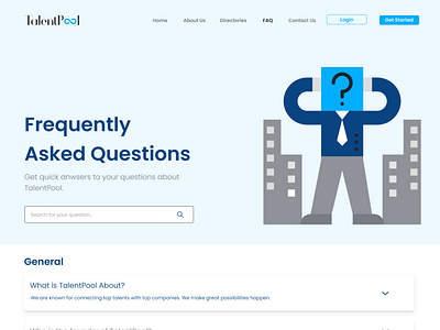 TalentPool FAQ page