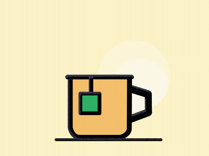 Tea Time! animated gif design icon
