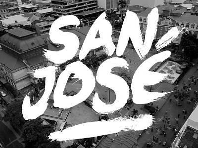 San José bw costa rica costa-rica handmade photography san-josé tipografía typography