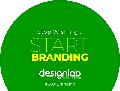 Stop Wishing START BRANDING brochure design agency in pune