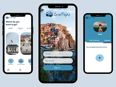 Travel App Design app branding design logo web