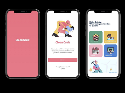 Clean cruiz app app design illustration logo ui ux web