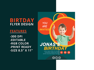 Birthday Flyer Design Project 01 banner ads banner design design illustration