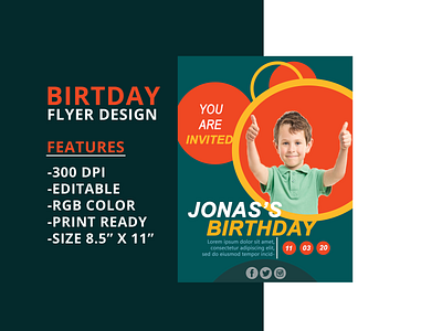 Birthday Flyer Design Project 01