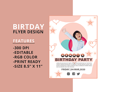 Birthday Flyer Design Project 02