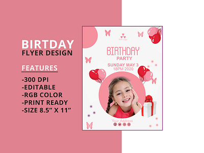 Birthday Flyer Design Project 03 banner ads banner design design illustration