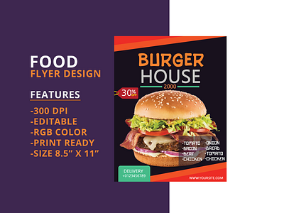 Food Flyer Design Project 02 banner ads banner design design flyer flyer design