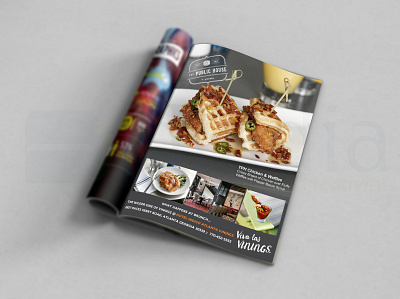 Advert for food restaurant / magazine advertisement advert advertisment annual report branding design brochure brochure design infographic leaflet magazine ad roll up banner