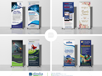 Roll up Banner / Pull Banner / Signage / Standee Design ad advert advertisement banners blue bundle business clean company corporate creative design display global illustrator indesign marketing modern multipurpose rollup banner