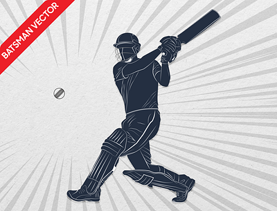 Cricketer logo design branding creative creative design cricket design graphic design illustration imagetovector logo photoshop six vector vectorart
