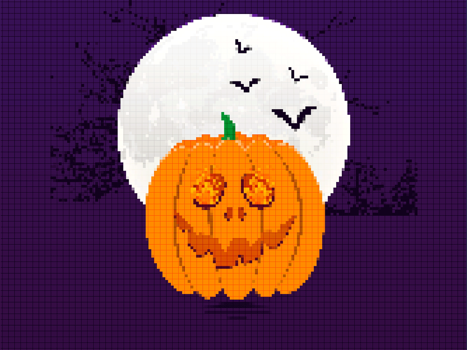 Pixel Pumpkin Gif animation art bats design gif graphic design halloween moon motion motion graphics nft nfts opensea pixel pixel art pixel gif93 pumpkin vector
