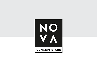 Nova black design illustrator logo