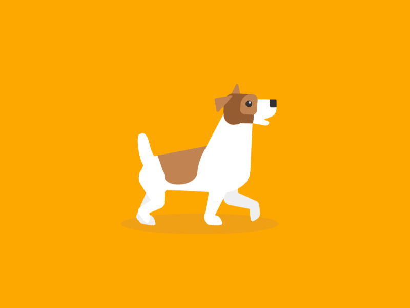 Yippy Dogs animation bark dog sequence walk