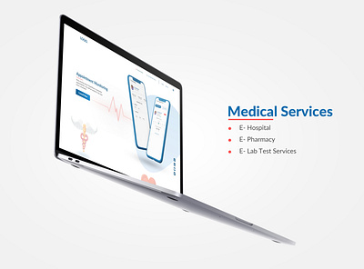 Complete Project of Medical Services abstract brand branding creative flat illustration logo ui uiux ux