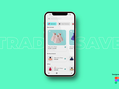 Tradesave Mobile Application abstract app design e commerce figma flat landing page mobile application photoshop products ui uiux design ux design vector