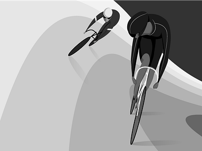 Track bike duel illustration track bike vector