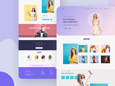 Fashion landing page