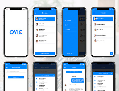 Qvic Live Streaming App app illustration qvic live streaming app qvic live streaming app typography ui ux