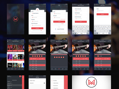Memorize Music App Design app branding design illustration logo ui ux web