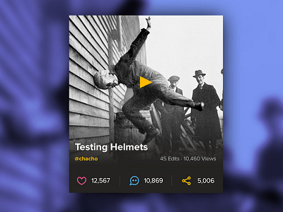 Testing Helmets player video widget