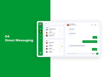 Daily UI Design Challenge | Day - 04 | Direct Messaging