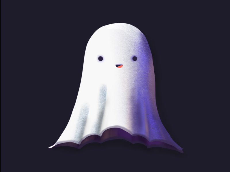 Ghost Illustration by Amal Mathew on Dribbble