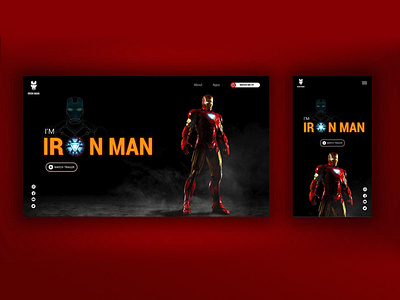 Daily UI Design challenge | Day 05 | Iron Man
