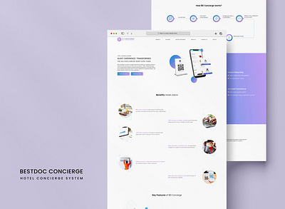 Hotel Concierge System Website Design design ui uiux design website website design