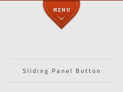 Sliding Panel Button button menu navigation slider stitches texture
