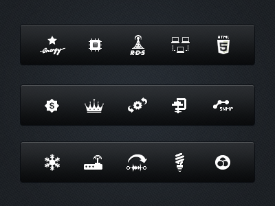 Icons arrow bulp chip clamp cool electronic energy flake html5 icon icons ip mini pixel processor set small snow value