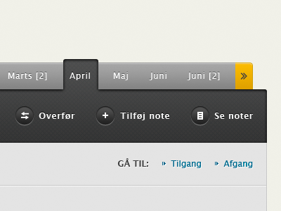 Tab navigation icons menu nav navigation tabs texture ui