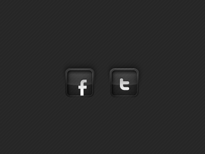 Twitter & Facebook Icons
