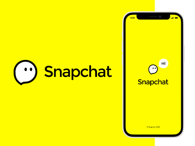 Snapchat Logo Redesign brand brand design chat logo logo design logotype redesign snap snapchat