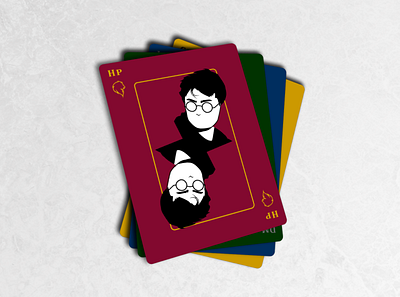 Harry Potter Poker Cards card deck card design graphicdesign harry potter harrypotter poker card