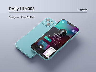 Daily UI #006 - Design an User Profile.