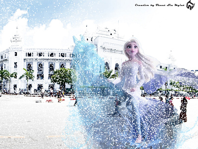 #FROZEN_ELSA_IN_YANGON