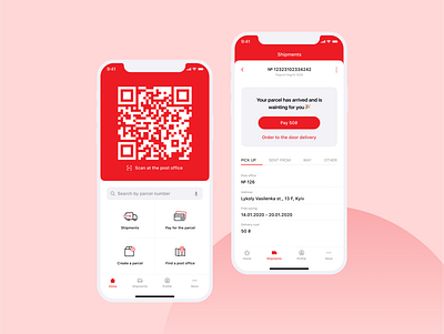 A quick redesign concept of the "nova poshta" mail application. concept design ecommerce mail minimal mobile mobile app ui ux