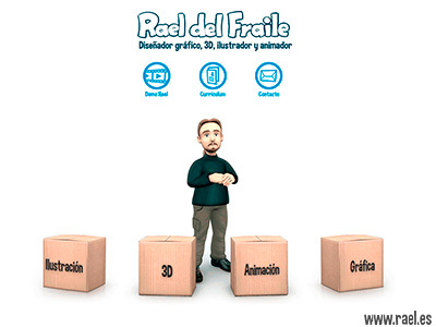 rael.es 3d animation design designer graphic illustration portfolio rael web