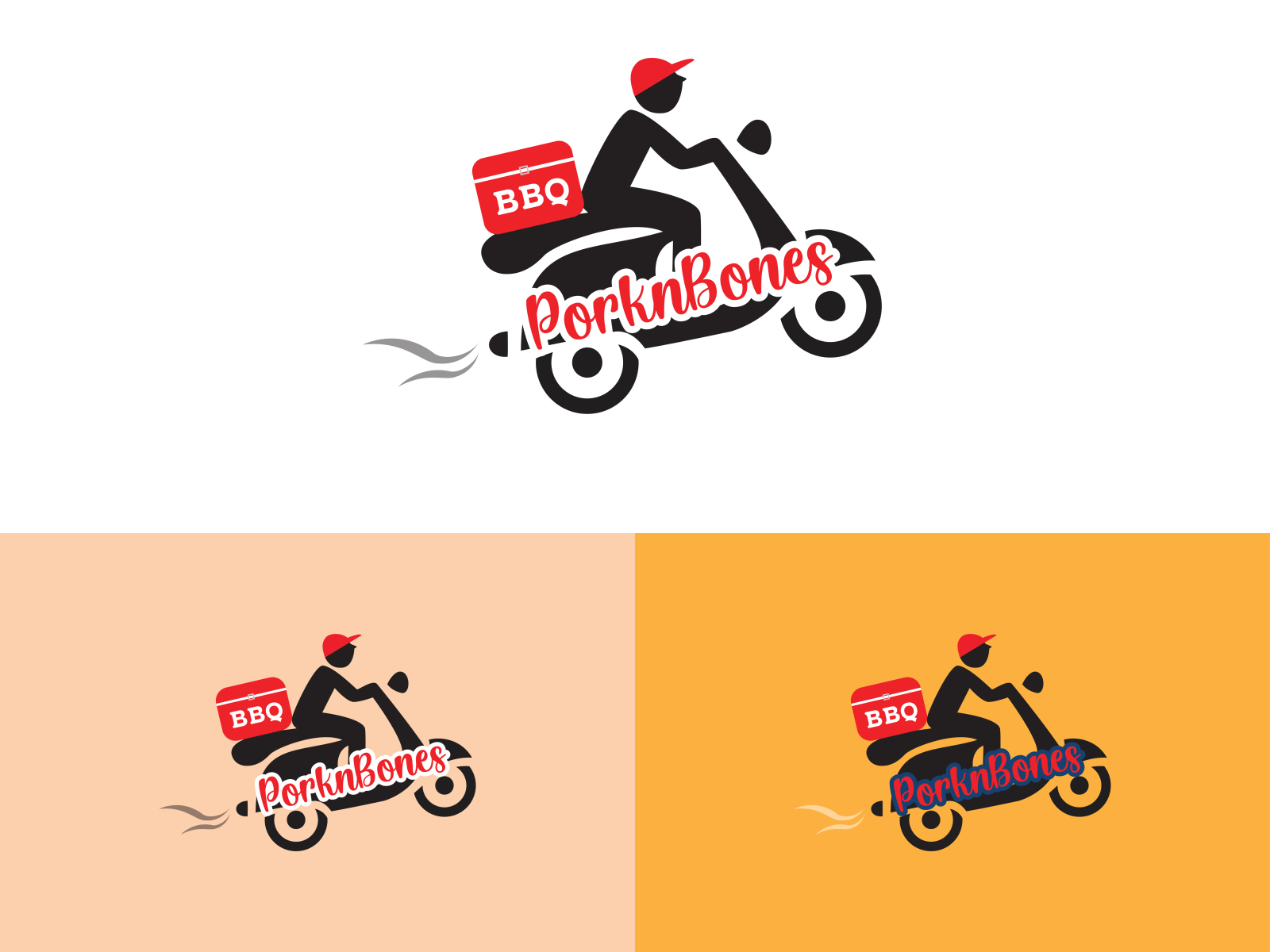 BBQ logo design by Sohel Lab on Dribbble