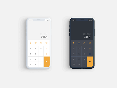 Calculator app calculator calculator darkmode calculator ui daily ui dailyui darkmode design ui user interface