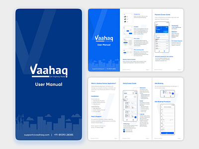 Tri-fold Brochure (User Manual) | Vaahaq branding brochure design logo ui vaahaq