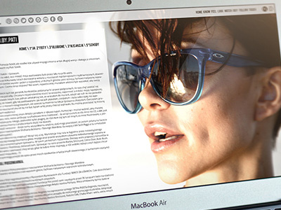 Pati Sokol about branding home page singer uiux web design