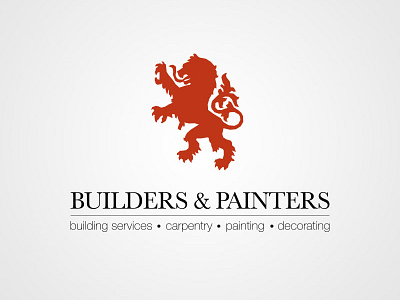 Building services logo branding british bulding construction paiting