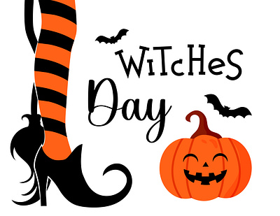 Witches Day design girl halloween illustration poster pumpkin vector witch