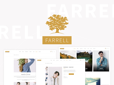 Farrell shot - theme WordPress responsive themeforest website wordpress